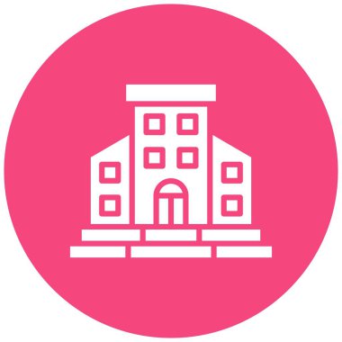 Konut Vektörü Simgesi Tasarım Çizimi