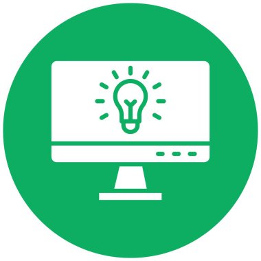 Fikir Vektörü Simgesi Tasarım İllüstrasyonu