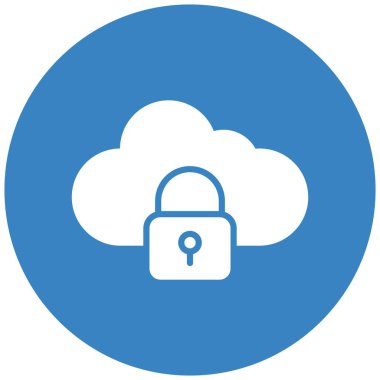 Kilitli Vektör Simgesi Tasarım İllüstrasyonu