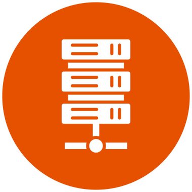 Sunucu Vektörü Simgesi Tasarım İllüstrasyonu