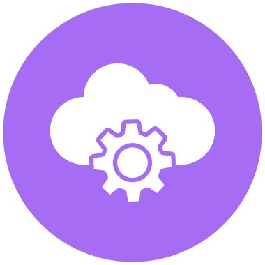 Cogwheel Vektör Simgesi Tasarım İllüstrasyonu