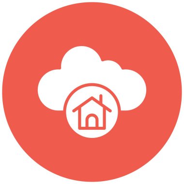 Akıllı Ev Vektörü Simgesi Tasarım İllüstrasyonu