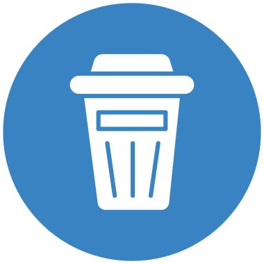 Çöp Vektörü Simgesi Tasarım İllüstrasyonu