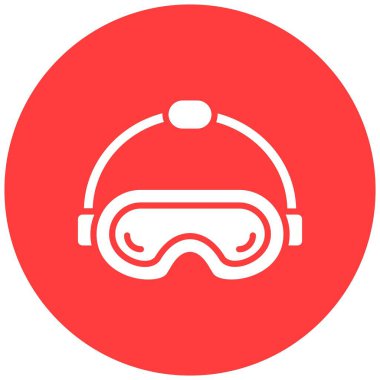 Güvenlik gözlükleri Vektör Simgesi Tasarım İllüstrasyonu