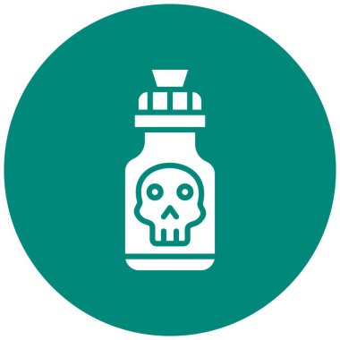 Zehirli Vektör Simgesi Tasarım İllüstrasyonu