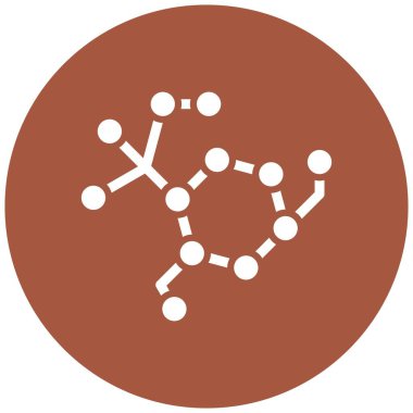 Molekül Vektör Simgesi Tasarım İllüstrasyonu