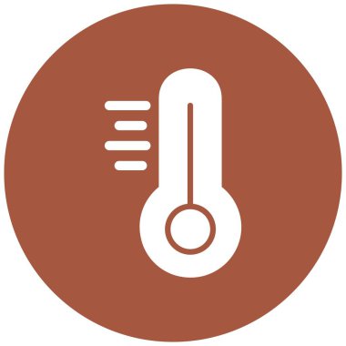 Termometre Vektör Simgesi Tasarım İllüstrasyonu