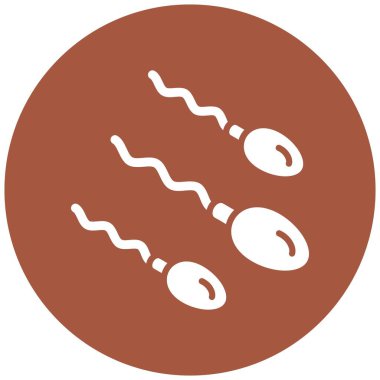 Sperm Vektörü Simgesi Tasarım İllüstrasyonu