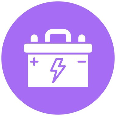 Pil Vektörü Simgesi Tasarım Çizimi