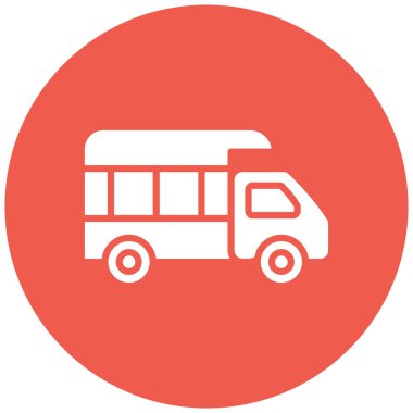 Kamyon Vektörü simgesi tasarımı illüstrasyonu