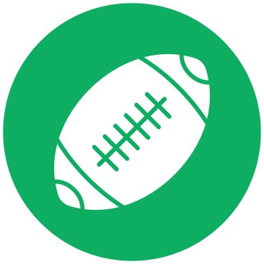 Amerikan futbolu Vektör Simgesi Tasarım İllüstrasyonu