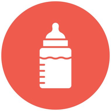 Besleme şişesi Vektör Simgesi Tasarım İllüstrasyonu