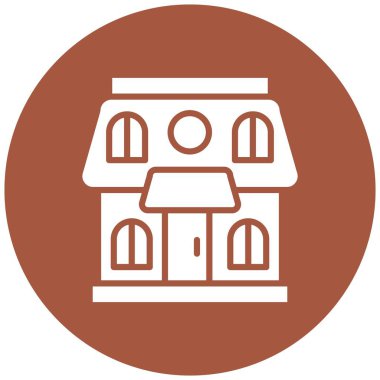 Bebek Evi Vektör Simgesi Tasarım Çizimi