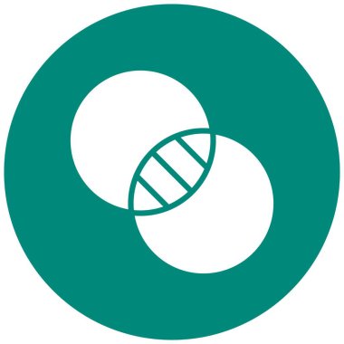 Kesişme Vektörü Simgesi Tasarım İllüstrasyonu