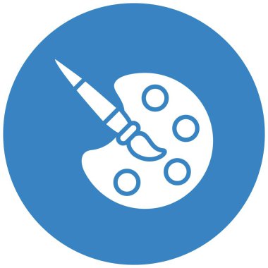 Renk paleti Vektör Simgesi Tasarım İllüstrasyonu