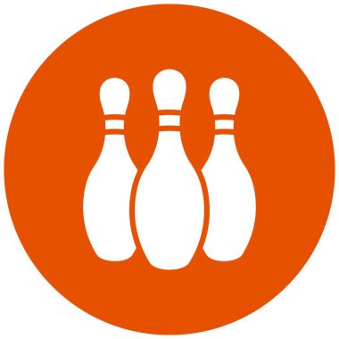Bowling lobutları Vektör Simgesi Tasarım İllüstrasyonu