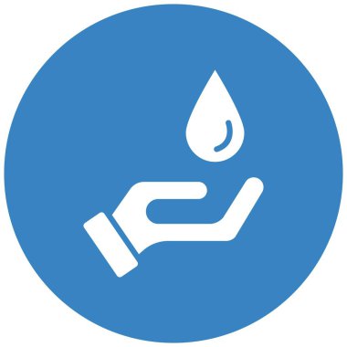 Su Vektörü Simgesi Tasarım İllüstrasyonunu Kaydet