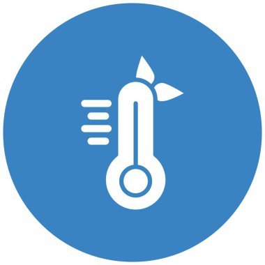 Termometre Vektör Simgesi Tasarım İllüstrasyonu