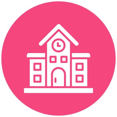 Demiryolu istasyonu Vektör Simgesi Tasarım İllüstrasyonu