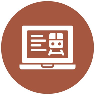 Çevrimiçi Vektör Simgesi Tasarım İllüstrasyonu