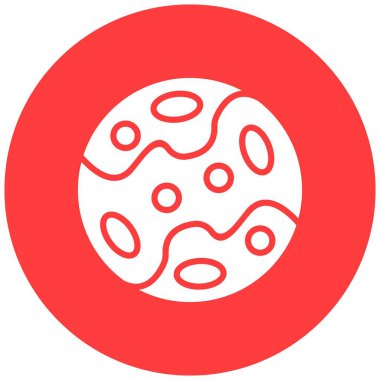 Plüton Vektör Simgesi Tasarım İllüstrasyonu