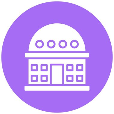 Planetaryum Vektör Simgesi Tasarım İllüstrasyonu