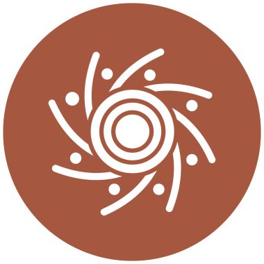 Kara Delik Vektör Simgesi Tasarım İllüstrasyonu