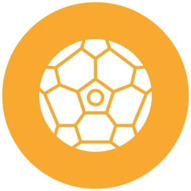 Futbol Vektörü Simgesi Tasarım İllüstrasyonu