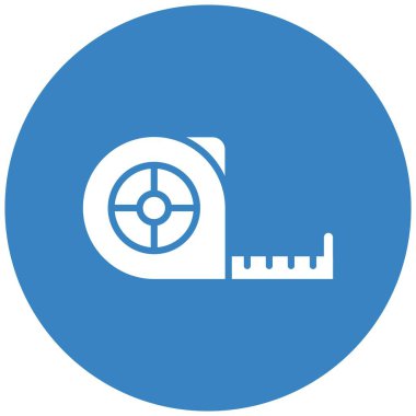 Teyp Vektör Simgesi Tasarım İllüstrasyonu Ölçümü