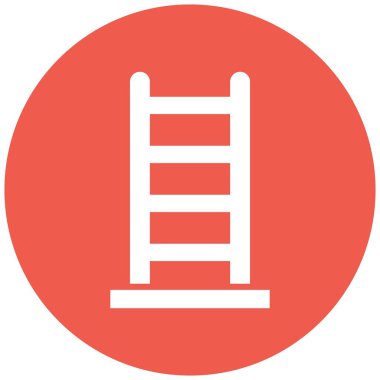 Merdiven Vektörü Simgesi Tasarım İllüstrasyonu