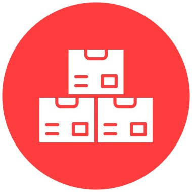 Kutu Vektörü Simgesi Tasarım İllüstrasyonu