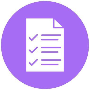 Liste Vektörü Simgesi Tasarım İllüstrasyonu