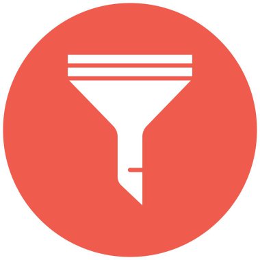 Filtre Vektörü Simgesi Tasarım İllüstrasyonu