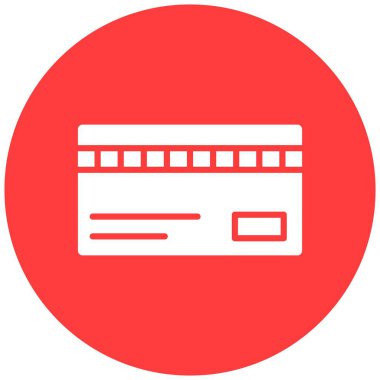 Kredi Kartı Vektör Simgesi Tasarım İllüstrasyonu