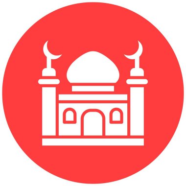 Minaret Vektör Simgesi Tasarım İllüstrasyonu