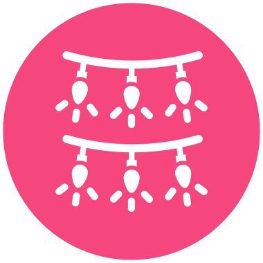 Garland Vektör Simgesi Tasarım Çizimi