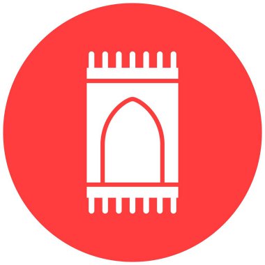 Sajadah Vektör Simgesi Tasarım İllüstrasyonu