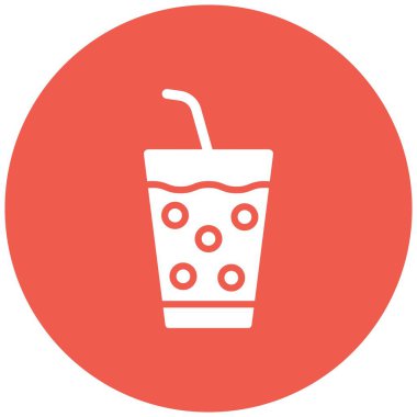 İçecek Vektörü Simgesi Tasarım İllüstrasyonu