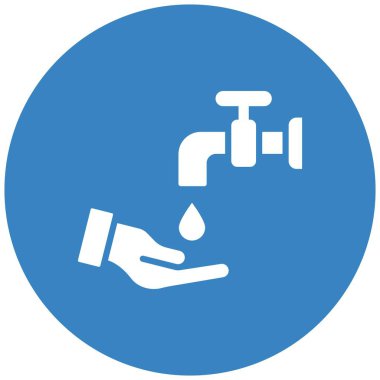 Wudhu Vektör Simgesi Tasarım İllüstrasyonu