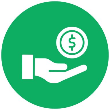 Bağış Vektörü Simgesi Tasarım İllüstrasyonu