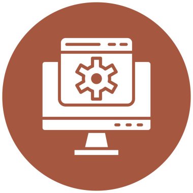 Web Ayarlama Vektörü Simgesi Tasarım İllüstrasyonu