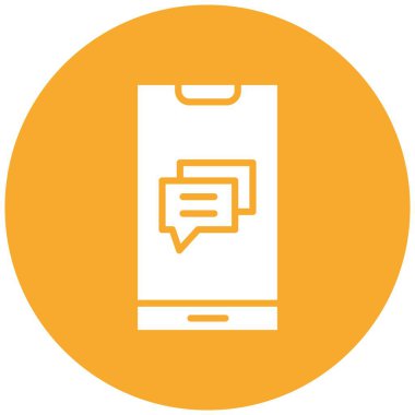 Mobil ileti Vektör Simgesi Tasarım ResmiComment