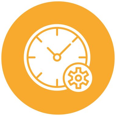 Zaman Yönetimi Vektör Simgesi Tasarım İllüstrasyonu