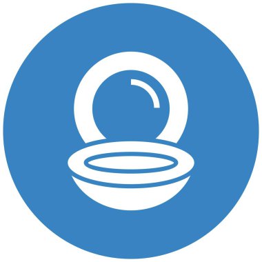 Toz Vektörü Simgesi Tasarım İllüstrasyonu