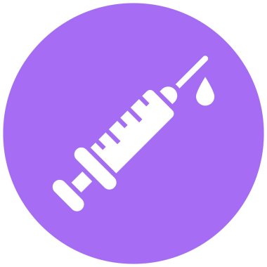 Şırınga Vektörü Simgesi Tasarım İllüstrasyonu