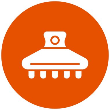 Saç Kıskacı Vektör Simgesi Tasarım İllüstrasyonu