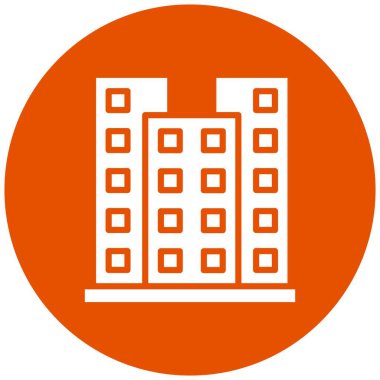 Skycraper Vektör Simgesi Tasarım İllüstrasyonu