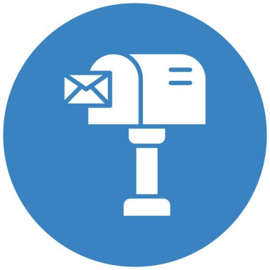 Posta Kutusu Vektör Simgesi Tasarım İllüstrasyonu