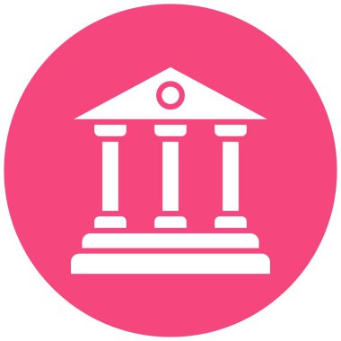 Banka Vektörü Simgesi Tasarım İllüstrasyonu