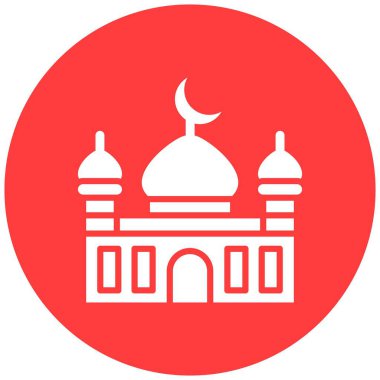 Cami Vektörü Simgesi Tasarım Çizimi